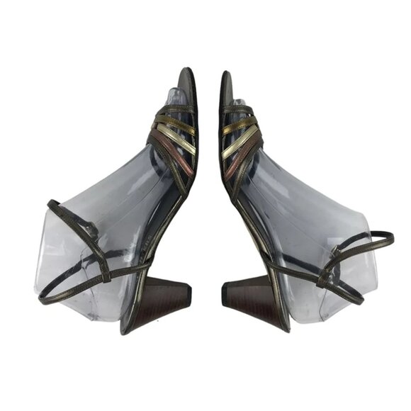 Olof Daughters Womens Multicolor Adjustable Cone Slingback Heel Size US 8M - Picture 5 of 10